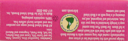 Block Mansion Beach Plum Rose Soap Perspective: top
