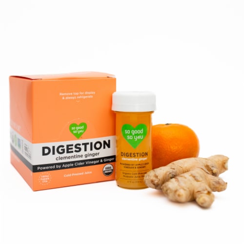 So Good So You® Digestion Clementine Ginger Probiotic Wellness Shot Perspective: top