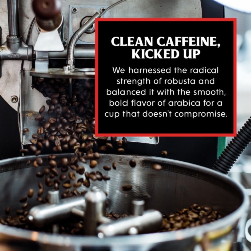 Death Wish Coffee Co.® Organic and Fair Trade Dark Roast Ground Coffee Perspective: top