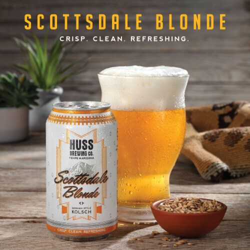Huss Brewing Co. Scottsdale Blonde German Style Kolsch Perspective: top