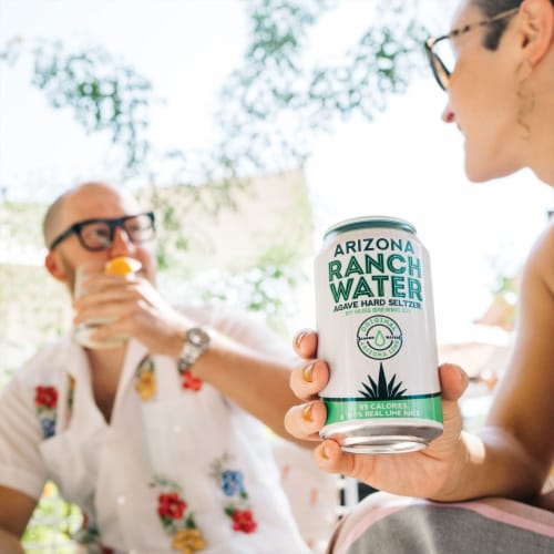 Huss Ranch Water Agave Hard Seltzer Perspective: top