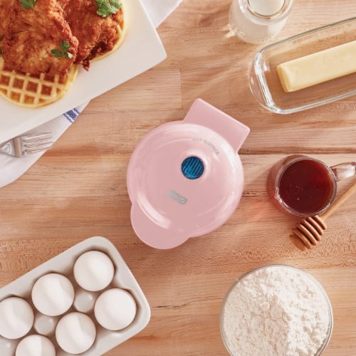 Dash Mini Waffle Maker - Pink, 1 ct - Foods Co. Dash Mini Waffle Maker - Pink, 1 ct - Foods Co.