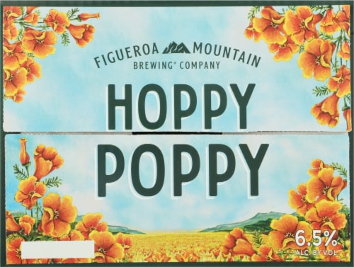 Figueroa Mountain Brewing Co. Hoppy Poppy IPA Perspective: top