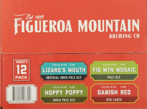 Figueroa Mountain Brewing Co. Variety Pack Perspective: top