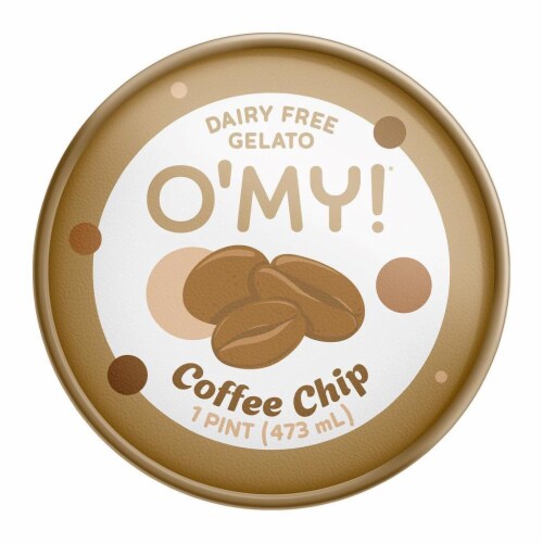 O'MY!® Dairy Free Coffee Chip Gelato Pint Perspective: top