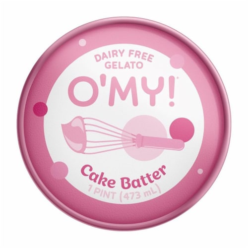O'MY!® Dairy Free Cake Batter Gelato Pint Perspective: top