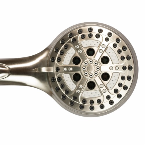 PULSE ShowerSpas Oasis Brushed Nickel Shower System Perspective: top