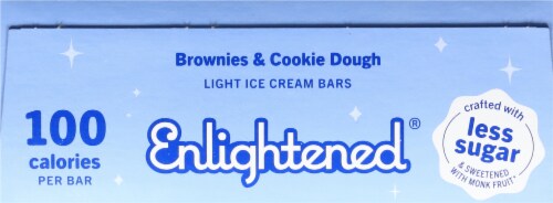 Enlightened® Brownies & Cookie Dough Light Ice Cream Bar Perspective: top
