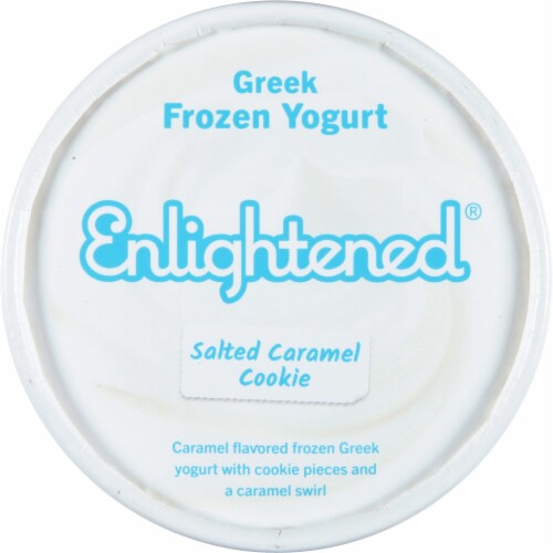 Enlightened® Sea Salt Caramel Cookie Frozen Greek Yogurt Perspective: top