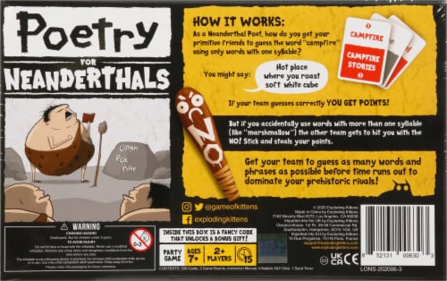 Poetry for Neanderthals™ Board Game Perspective: top