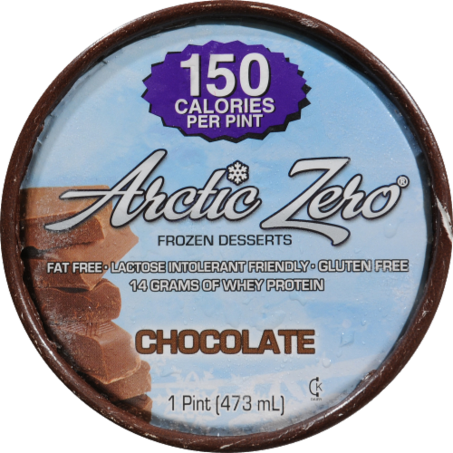 Arctic Zero Frozen Desserts Chocolate Perspective: top