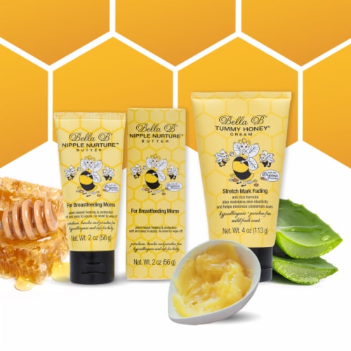 Bundle: Nipple Nurture Butter 2 oz and Tummy Honey Cream 4 oz Perspective: top