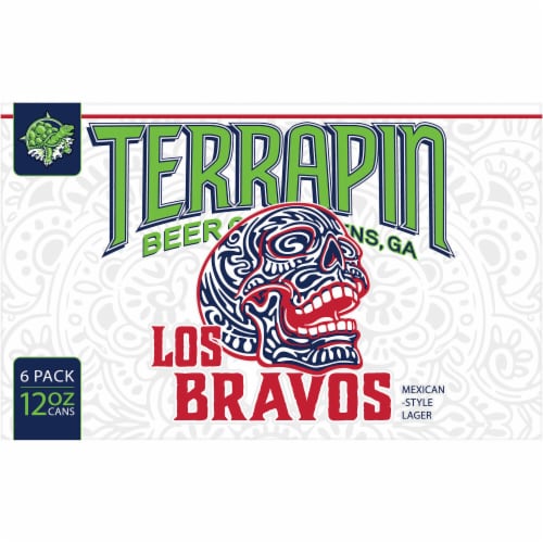 Terrapin Los Bravos Pale Lager Beer Cans Perspective: top
