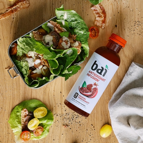 Bai® Antioxidant Infused Ipanema Pomegranate Flavored Bottled Water Perspective: top