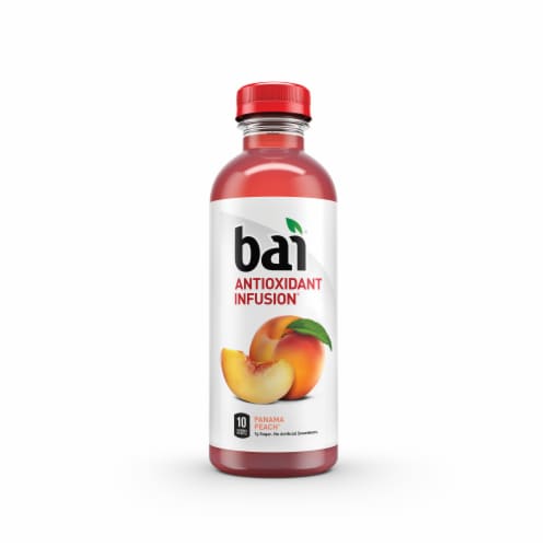 Bai® Antioxidant Infused Panama Peach Flavored Bottled Water Perspective: top