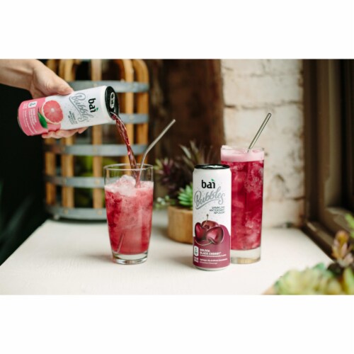 Bai® Bubbles Bolivia Black Cherry Flavored Sparkling Bottled Water Perspective: top