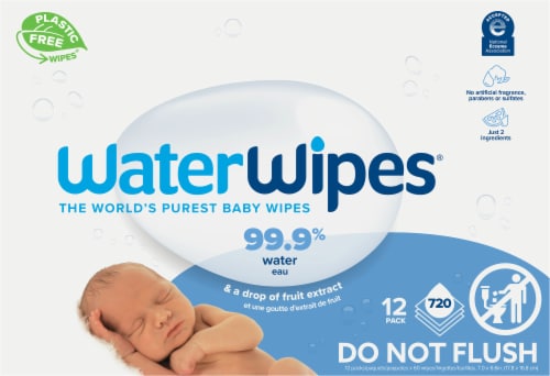 WaterWipes® Baby Wipes Mega Value Pack Perspective: top