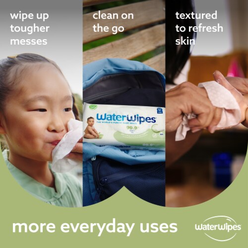 WaterWipes® Textured Clean Baby Wipes Perspective: top