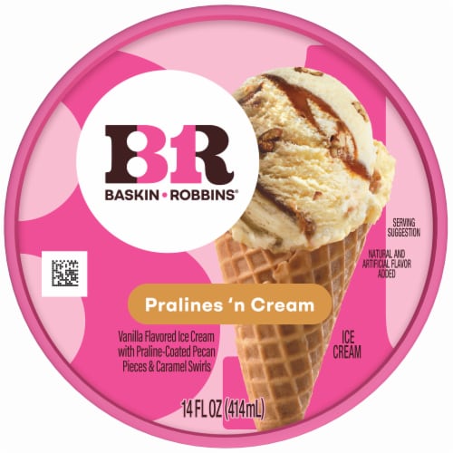 Baskin Robbins® Pralines 'N Cream Ice Cream Perspective: top