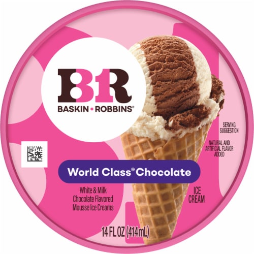 Baskin Robbins® World Class Chocolate Ice Cream Pint Perspective: top