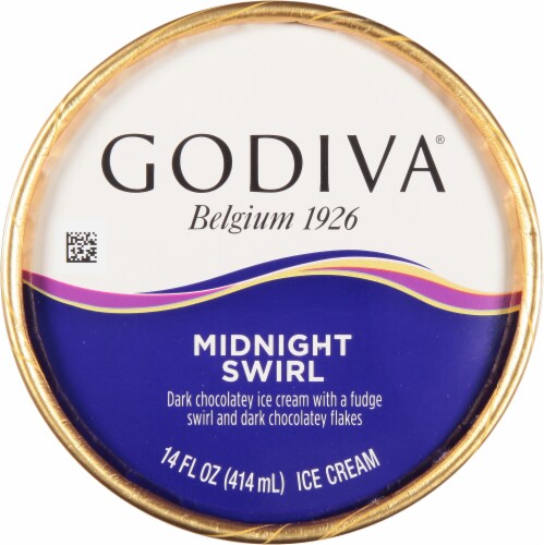 Godiva® Midnight Swirl Ice Cream Perspective: top