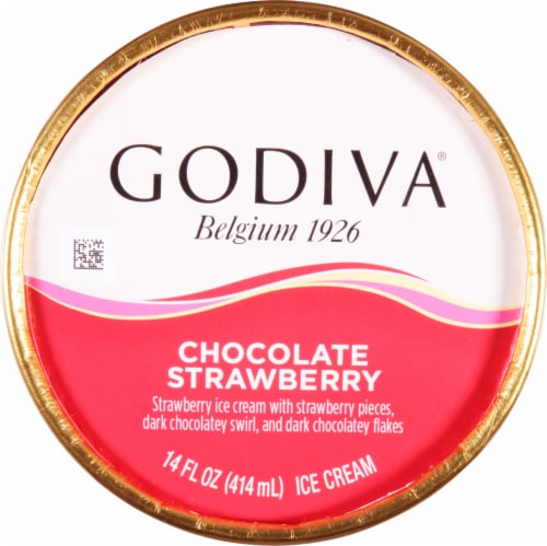 Godiva® Chocolate Strawberry Ice Cream Perspective: top