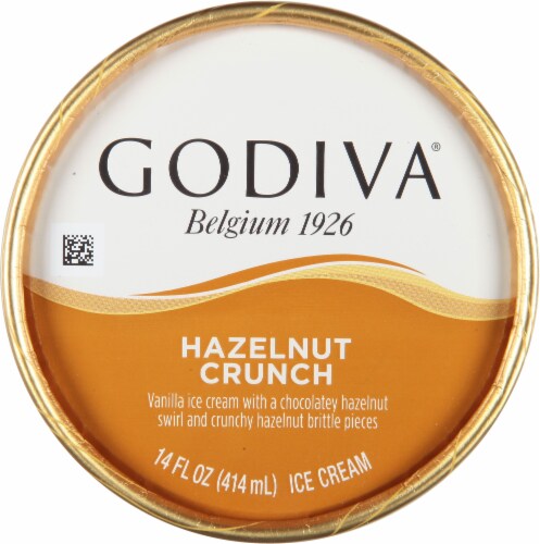 Godiva® Belgium 1926 Hazelnut Crunch Ice Cream Perspective: top