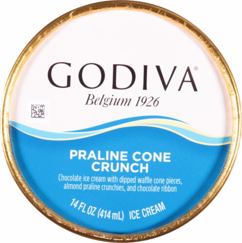 Godiva® Praline Cone Crunch Ice Cream Perspective: top