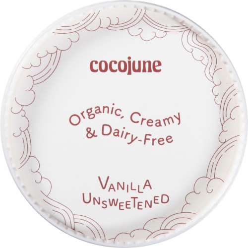 Cocojune Organic Unsweetened Vanilla & Chamomile Coconut Yogurt Perspective: top