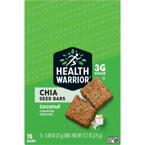 Health Warrior® Coconut Chia Bars Perspective: top