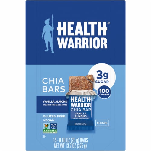 Health Warrior® Vanilla Almond Chia Bars Perspective: top
