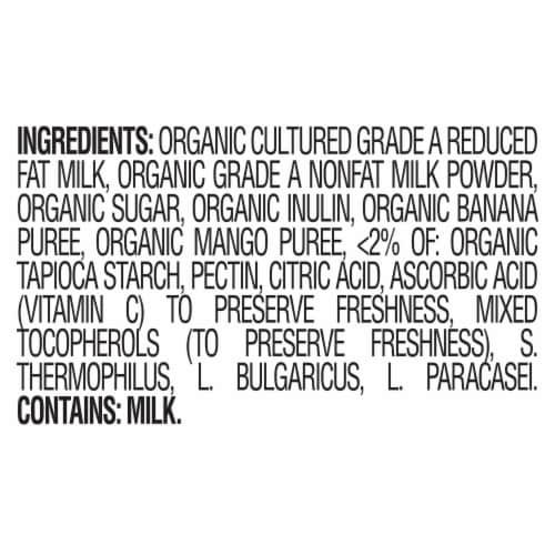 Happy Baby Organic Yogis Freeze-Dried Yogurt & Fruit Snacks Banana Mango Bag Perspective: top
