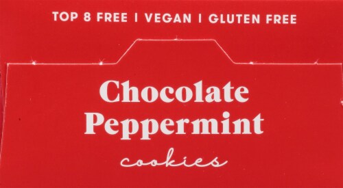 Partake Foods Vegan Soft Baked Chocolate Peppermint Cookies Perspective: top