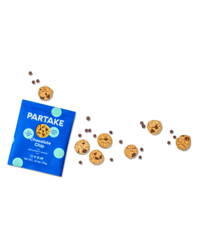 Partake Chocolate Chip Mini Cookie Multipack Perspective: top