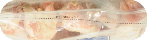 California Gold Uncooked Chicken Wing Portions Perspective: top