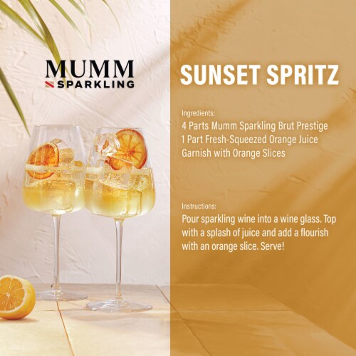 Mumm Sparkling Brut Prestige Champagne California Wine Perspective: top