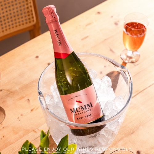 Mumm Brut Rose California Sparkling Wine Perspective: top