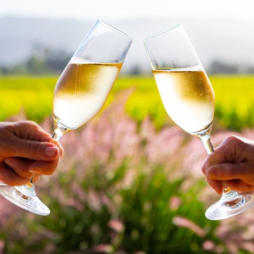 Mumm Cuvee M Champagne California Sparkling Wine Perspective: top