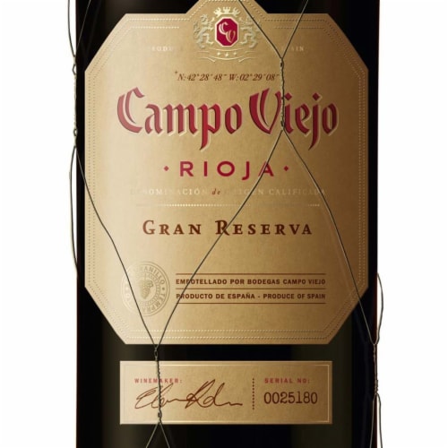 Campo Viejo Gran Reserva Tempranillo Spain Red Wine Perspective: top