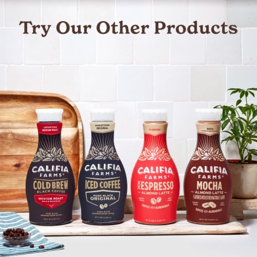 Califia Farms® Dairy Free XX Espresso Cold Brew Coffee with Almond Milk Perspective: top
