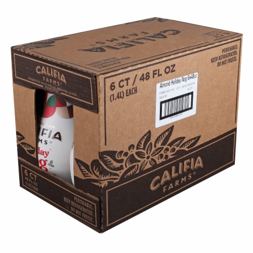 Califia Farms® Dairy Free Holiday Almond Milk Egg Nog Perspective: top