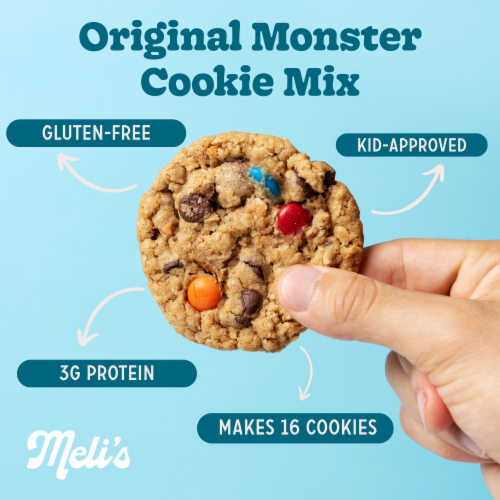 Meli's Original Monster Gluten-Free Cookie Mix Perspective: top