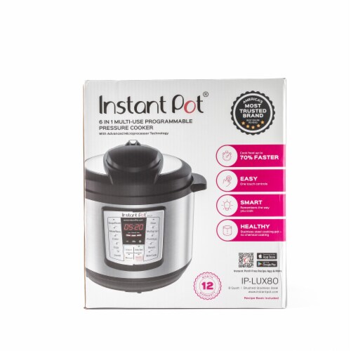 Instant Pot Lux Stainless Steel 6 in 1 Programmable Pressure