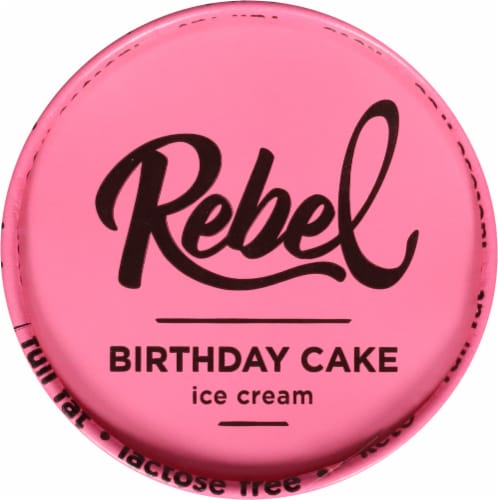 Rebel Keto Birthday Cake Ice Cream Perspective: top