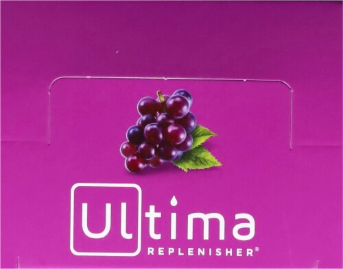 Ultima Health Products Ultima Replenisher® Grape Electrolyte Powder Packets Perspective: top