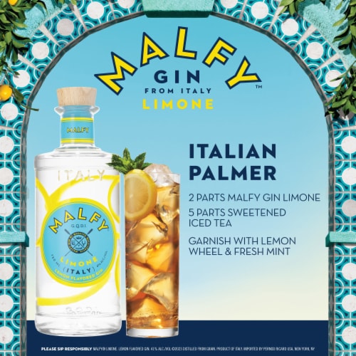 Malfy Limone di Amalfi Lemon Flavored Gin Perspective: top
