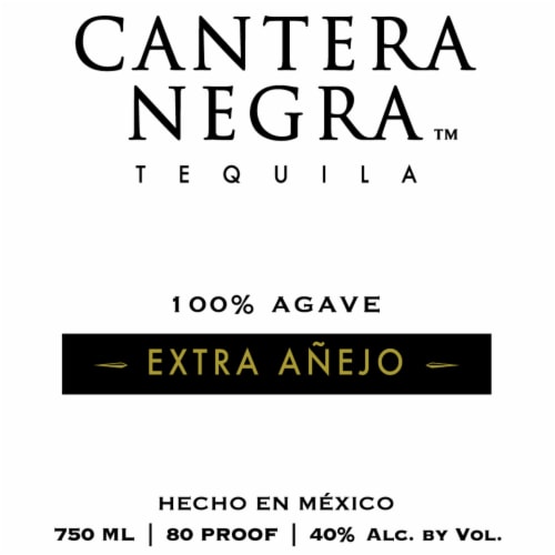 Cantera Negra Tequila Extra Anejo Perspective: top