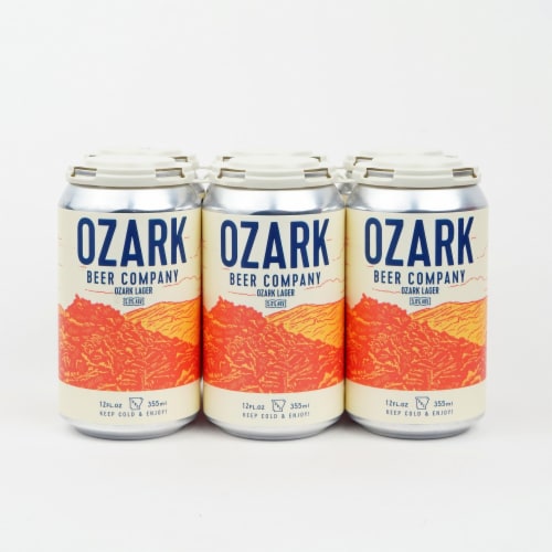Ozark Beer Company Lager Craft Beer Perspective: top