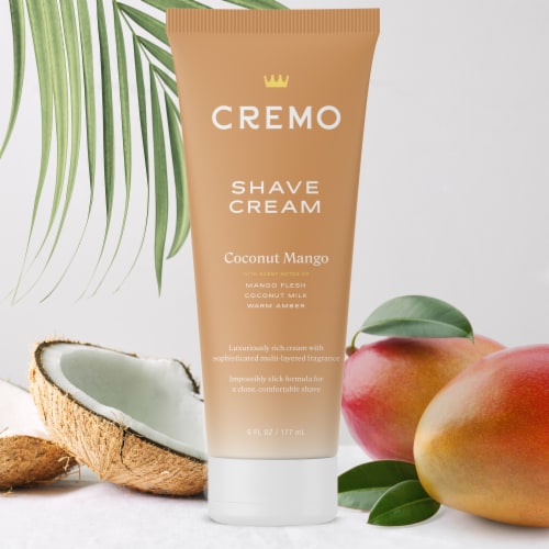 Cremo Shave Cream for Women Luxuriously Rich Moisturizing Cream Coconut Mango Scent Perspective: top