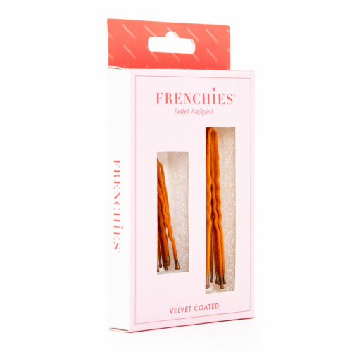 No-Slip Frenchies Red Velvet Hairpins  - 20 Pins Perspective: top